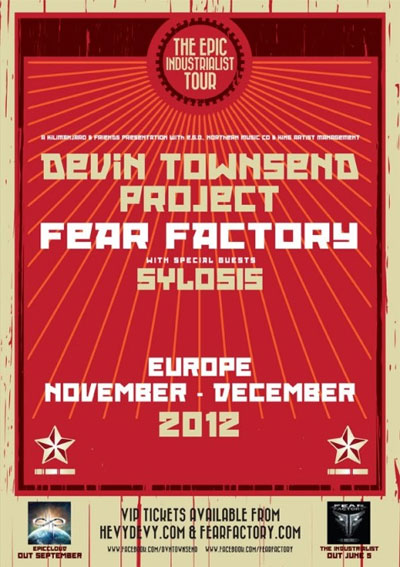 devin-townsend-project-fear-factory-sylosis-epic-industrialist-tour-2012