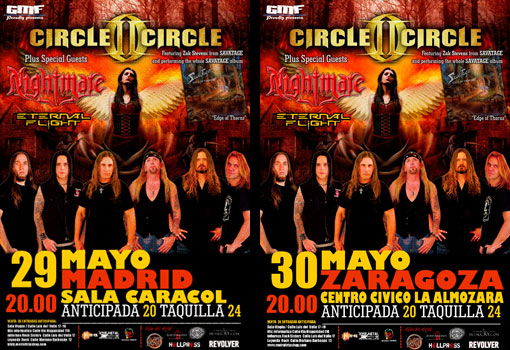 circle-II-circle-nightmare-eternal-flight-madrid-zaragoza-2013