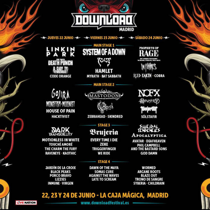Cartel Download Festival Madrid 2017