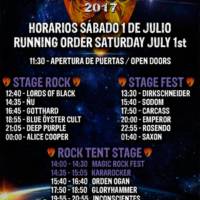 Rock Fest BCN 2017 - Sábado 1 de julio