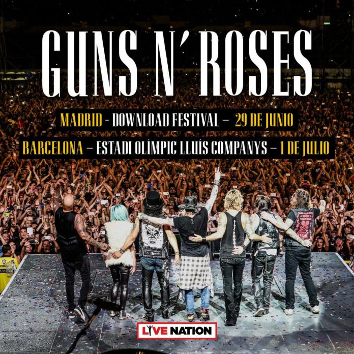 GUNS N ROSES - Download Festival Madrid 2018 y Barcelona