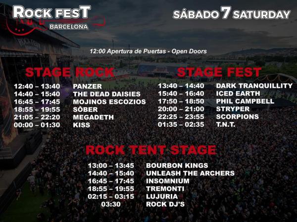 Rock Fest Barcelona 2018 - Sábado