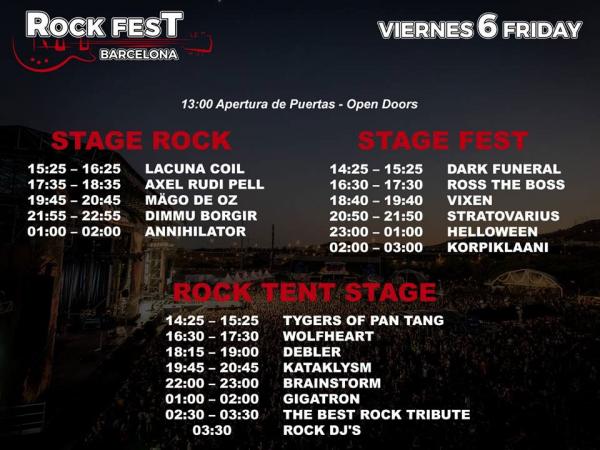 Rock Fest Barcelona 2018 - Viernes