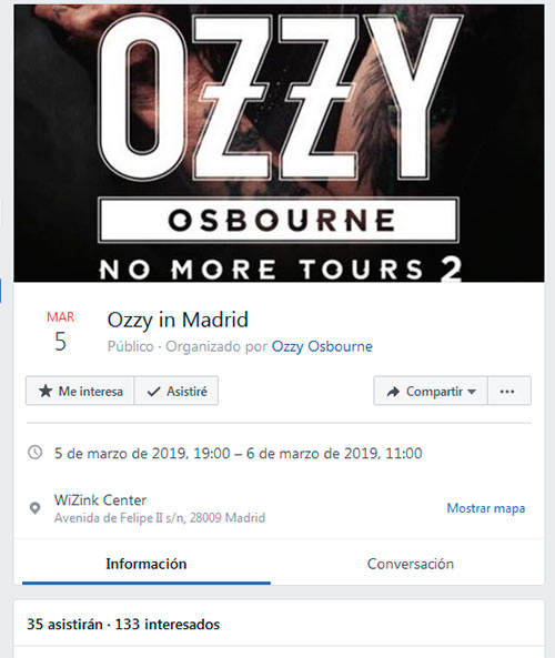 Ozzy - Wizink Center Madrid