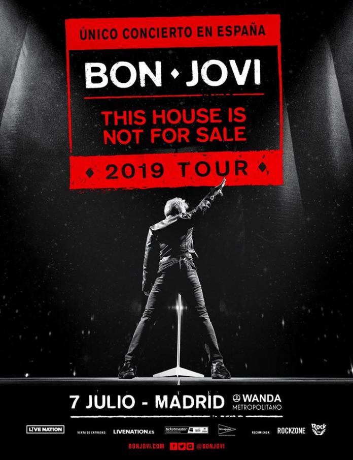 BON JOVI - Concierto en Madrid en julio de 2019