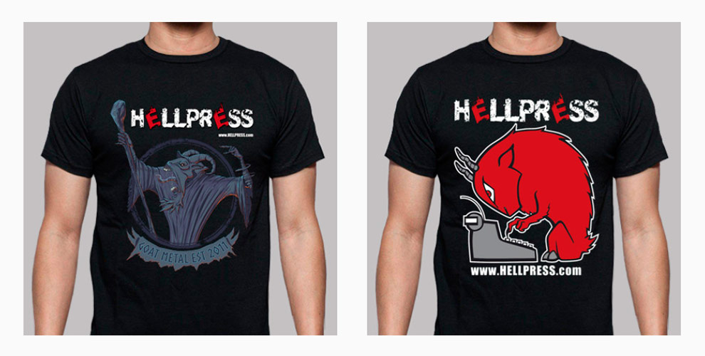 Camisetas de Hellpress en La Tostadora