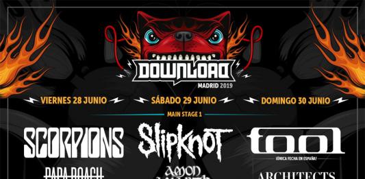 Cartel del Download Festival Madrid 2019