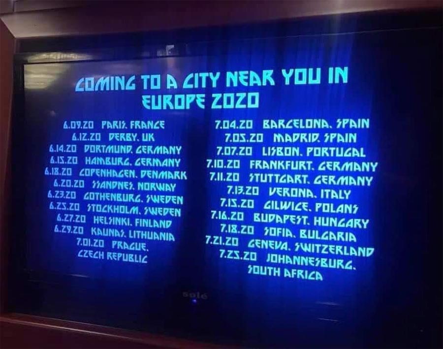 Kiss - Gira europea 2020