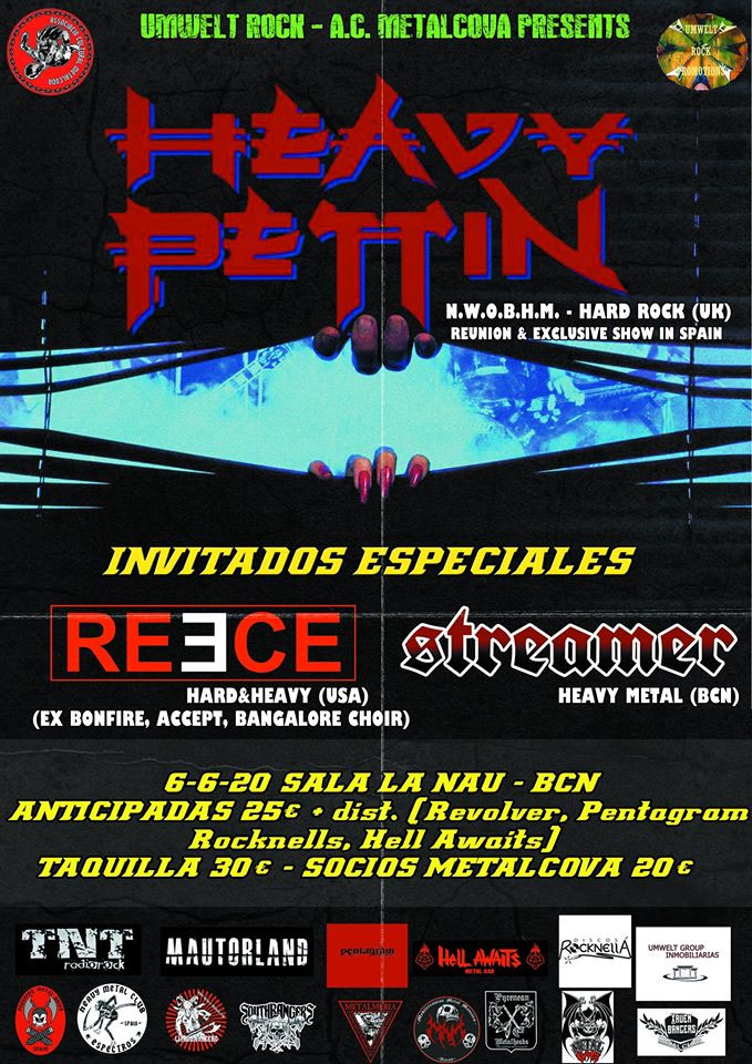 Heavy Pettin concierto reunión en Barcelona