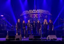 La banda de Power Metal Gamma Ray en su concierto 30 aniversario
