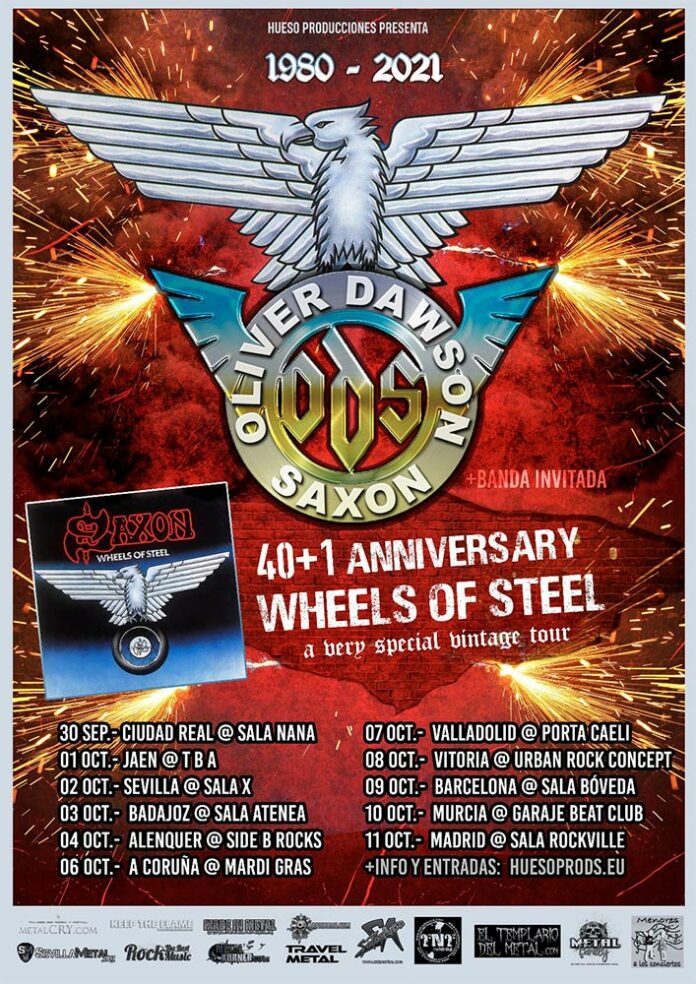 Gira de OLIVER DAWSON SAXON 40+1 aniversario Wheels Of Steel