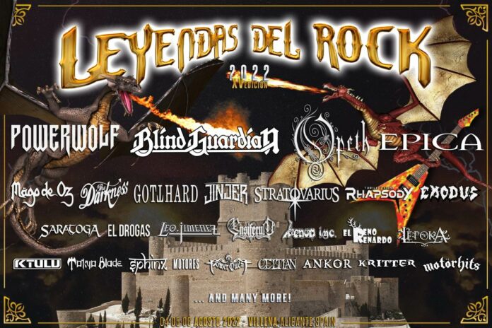 Cartel del festival Leyendas del Rock 2022