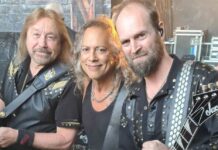 Kirk Hammett de Metallica con Judas Priest