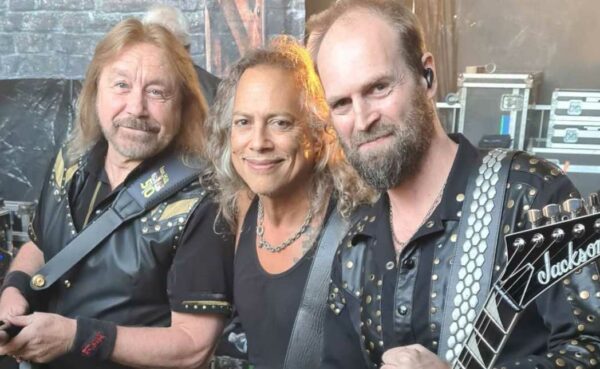 Kirk Hammett de Metallica con Judas Priest