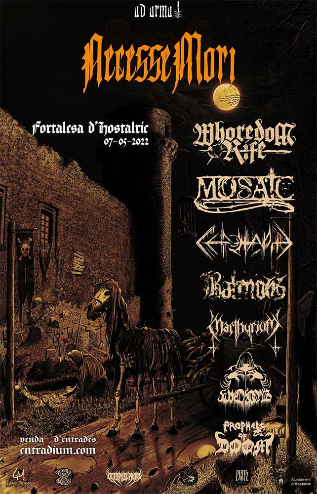 Cartel del festival de Black Metal Necesse Mori