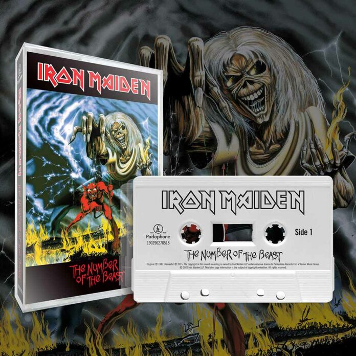 Casete de The Number of The Beast de Iron Maiden