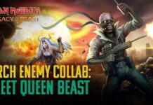 Alissa White Gluzz de Arch Enemy en el juego de Iron Maiden Legacy Of The Beast