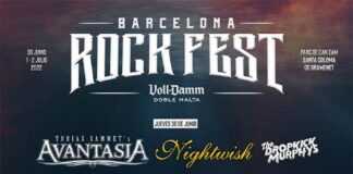 Cartel de Barcelona Rock Fest 2022 con Avantasia
