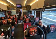 El tren de Iron Maiden en Suecia