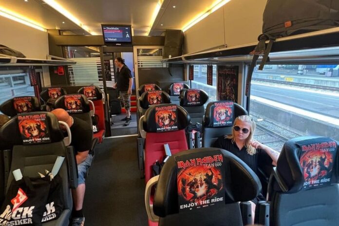 El tren de Iron Maiden en Suecia