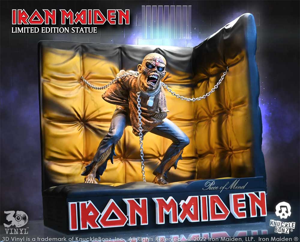 Piece Of Mind de Iron Maiden como estatua de vinilo 3D