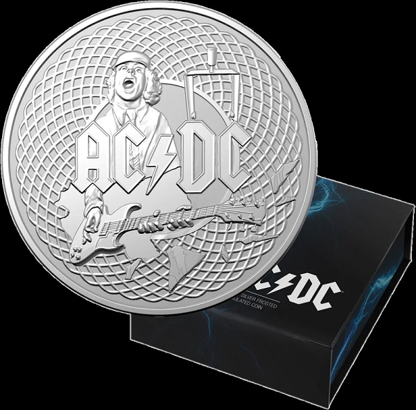 Moneda de AC/DC - Un dólar de plata australiano
