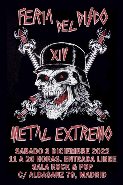Cartel de la XIV Feria del Disco de Metal Extremo