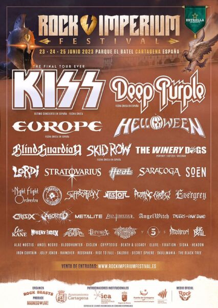 Cartel de Rock Imperium Festival 2023