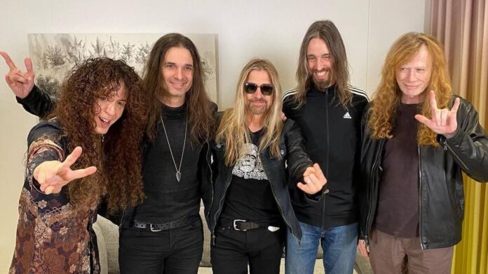 Marty Friedman con Megadeth antes de su show en Budokan