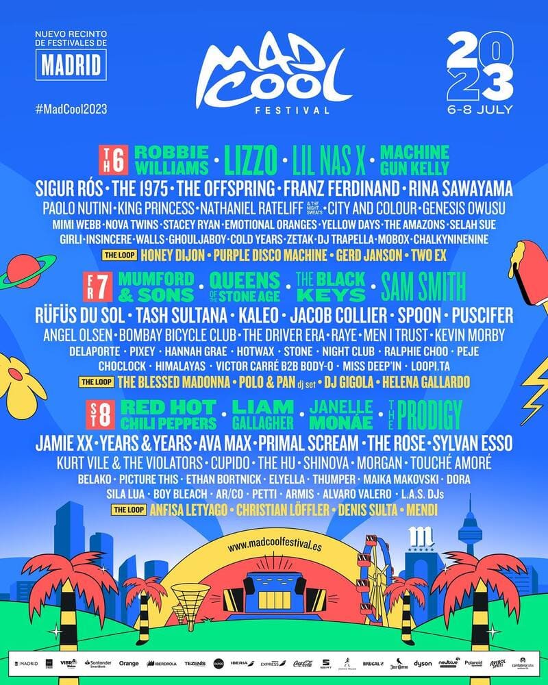Mad Cool Festival 2023 revela su cartel y nueva localización