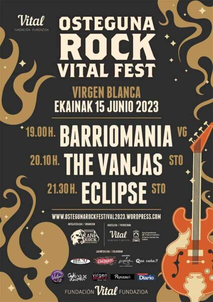 Cartel de Osteguna Rock Vital Fest