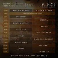 Z! Live Rock Fest 2023 Horarios sábado 10 de junio