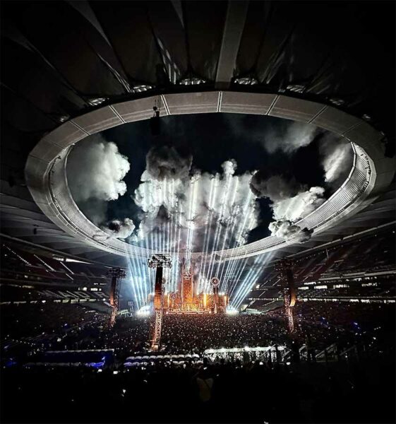 El espectacular entorno del estadio Cívitas Metropolitano en el concierto de Rammstein