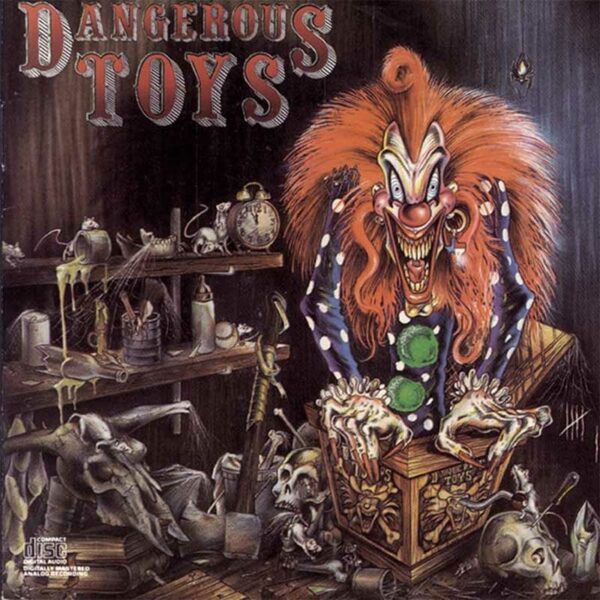 La mascota Bill Z. Bubb en la portada del primer disco de Dangerous Toys