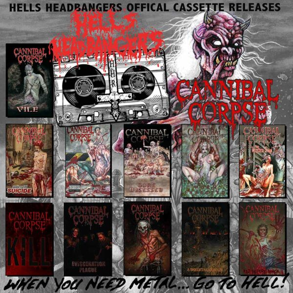 Reediciones en casete de los discos de Cannibal Corpse