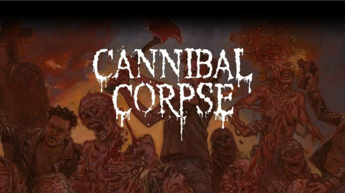 Detalle de la portada de Chaos Horrific, disco de Cannibal Corpse