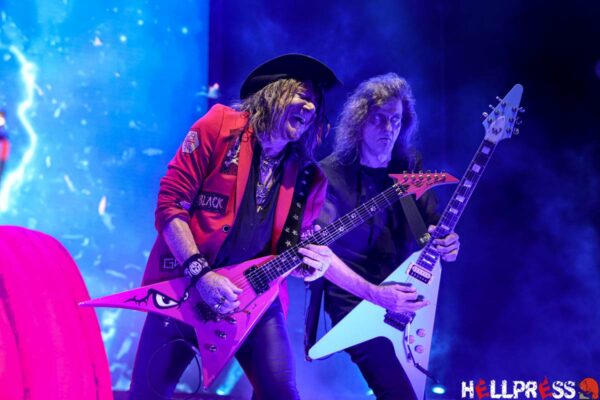 Kai Hansen y Michael Weikath en el concierto de Helloween en Barcelona