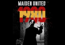 Cartel de la gira española Maiden United 1980