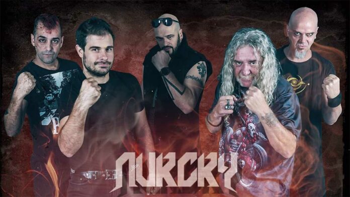La banda de Heavy Metal Nurcry, con Kike Fuentes como cantante