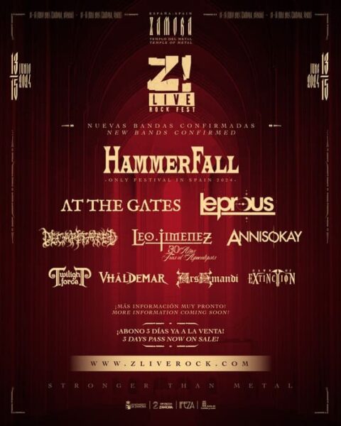 Segundo avance de bandas de Z! Live Rock Fest 2024