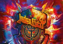 Detalle de la portada de "Invincible Shield" de Judas Priest