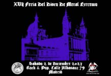 Cartel de la XVI Feria del Disco de Metal Extremo en Madrid 2023