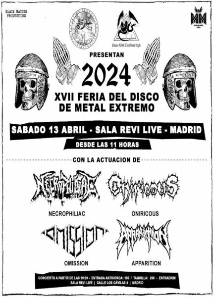 Cartel de la XVII Feria del Disco de Metal Extremo 2024