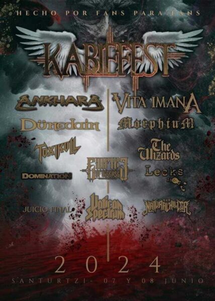 Cartel del festival de Heavy Metal Kabiefest 2024 de Santurce