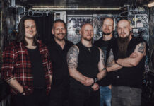 Foto de la banda de Power Metal finesa KIUAS en 2023