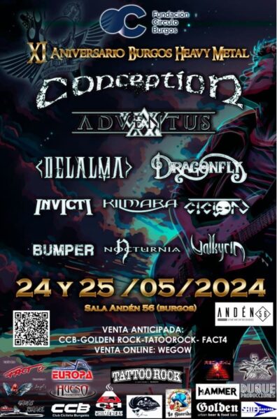 Cartel del festival XI Burgos Heavy Metal