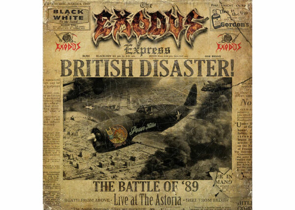Portada de British Disaster!, disco en directo de Exodus