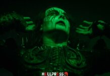 Dani Filth en un concierto de Cradle Of Filth en Barcelona