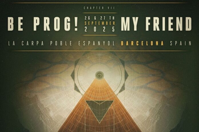 Diseño de cartel de Be Prog! My Friend 2025