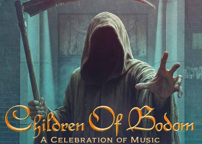 Diseño del cartel del concierto Children Of Bodom - A Celebration Of Music